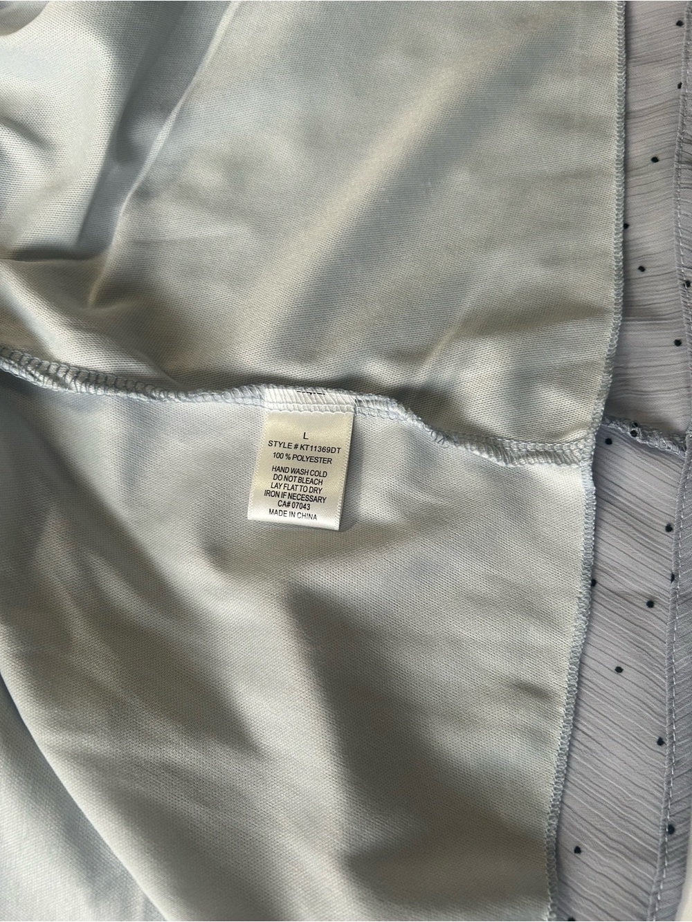 NEW Kirious Los Angeles Light Blue Tie-Front Polka Dot Tank Top - Picture 11 of 14